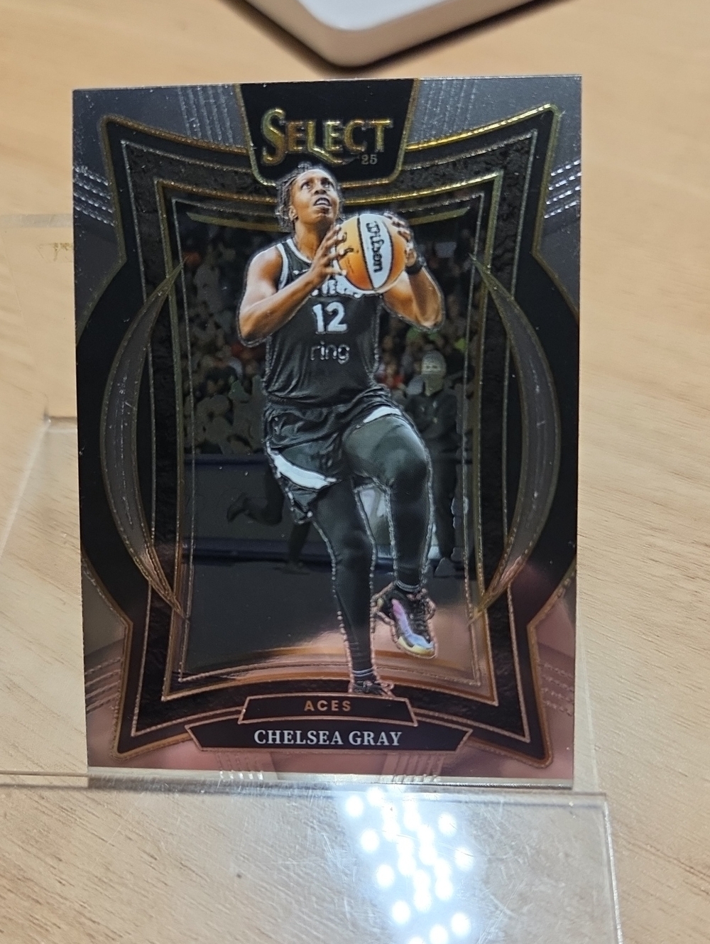 2025 Panini Select Chelsea Gray Trading Card - Black/Gold